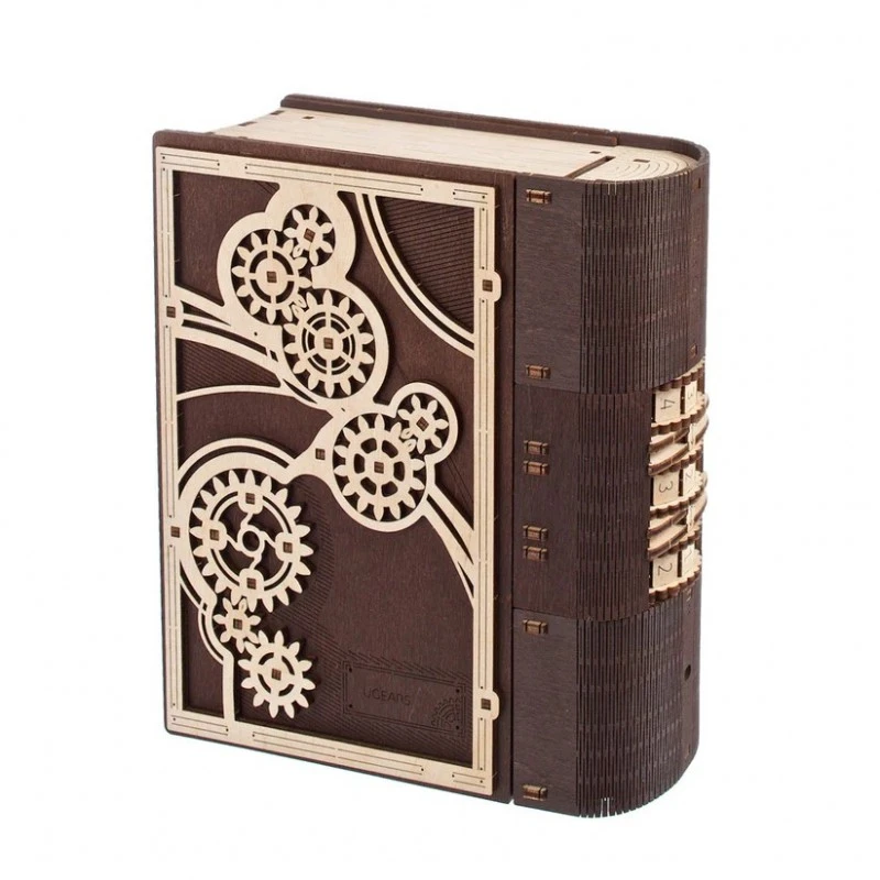 3D Пъзел Ugears Книгата на тайните--Дърво&nbsp;